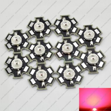 LED - 3W Deep Red 660nm High Power  20mm